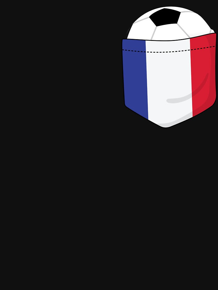 Football France in the breast pocket by peter2art