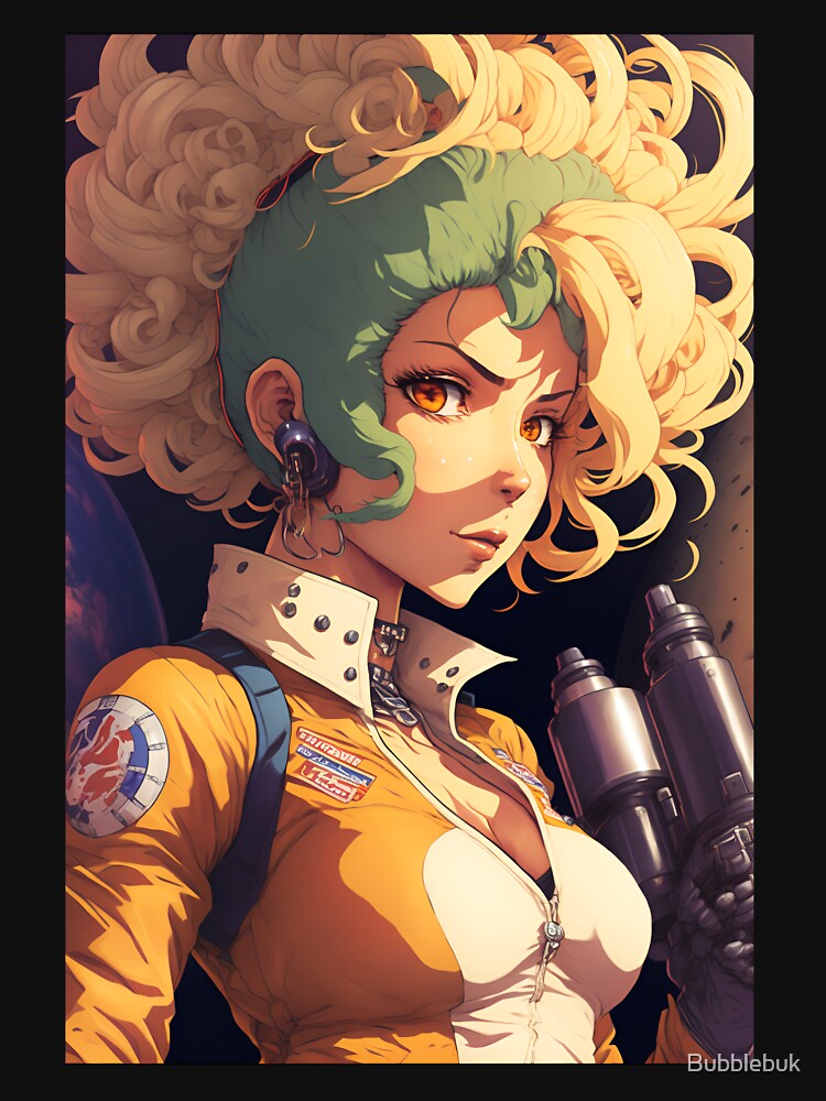 Anime Cute Girl Space Mechanic by Bubblebuk