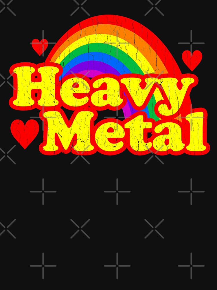 Funny Heavy Metal Rainbow by ROBOTFACE T-Shirts