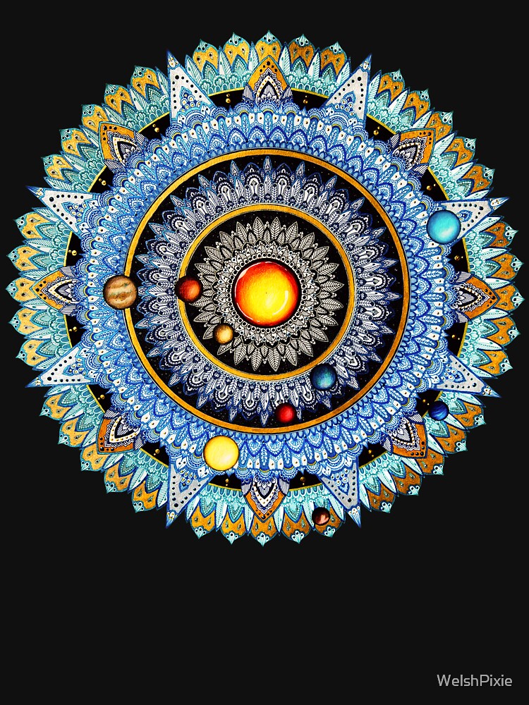 Solar System Mandala by WelshPixie