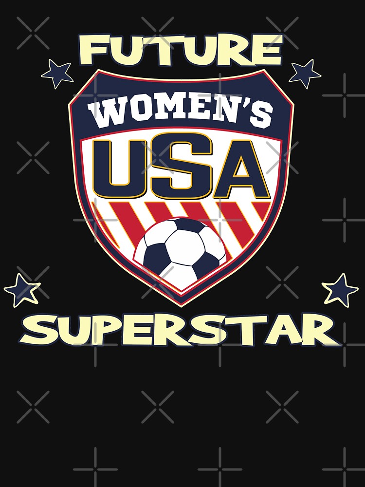 Future Female Soccer  Superstar T-Shirt USA Logo for girls by fermo