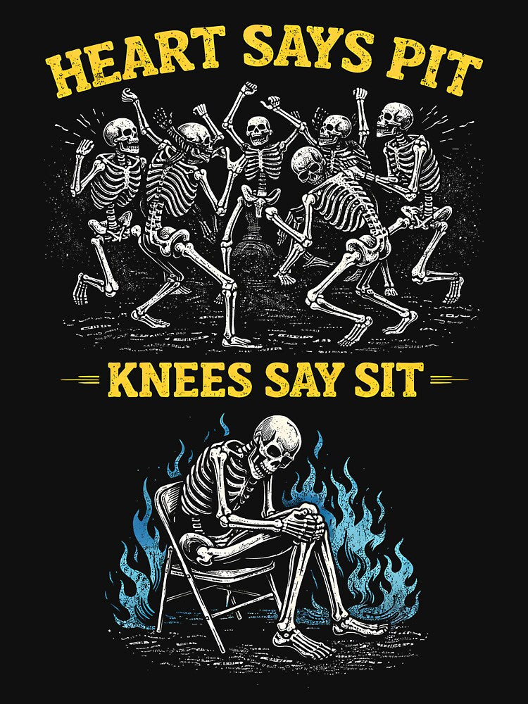 Heart Says Pit Knees Say Sit by JODYSMORGAN
