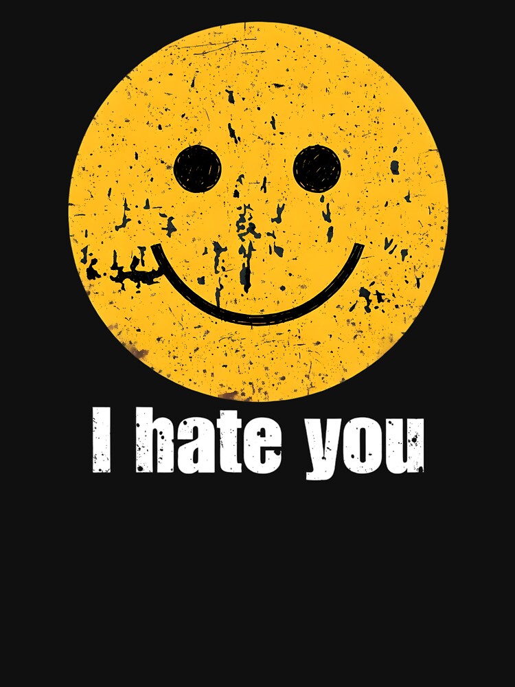 Distressed Smiley I Hate You - Funny Harry Meme by sapnaela
