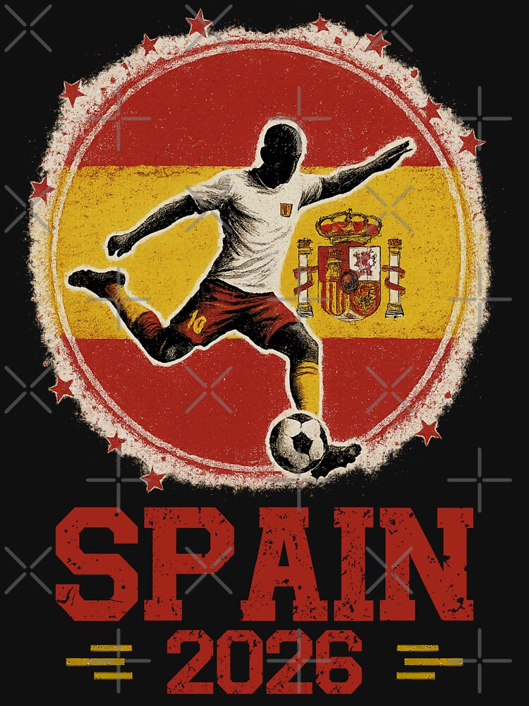 Team Spain Flag Soccer Player 2026 by legendaryskins