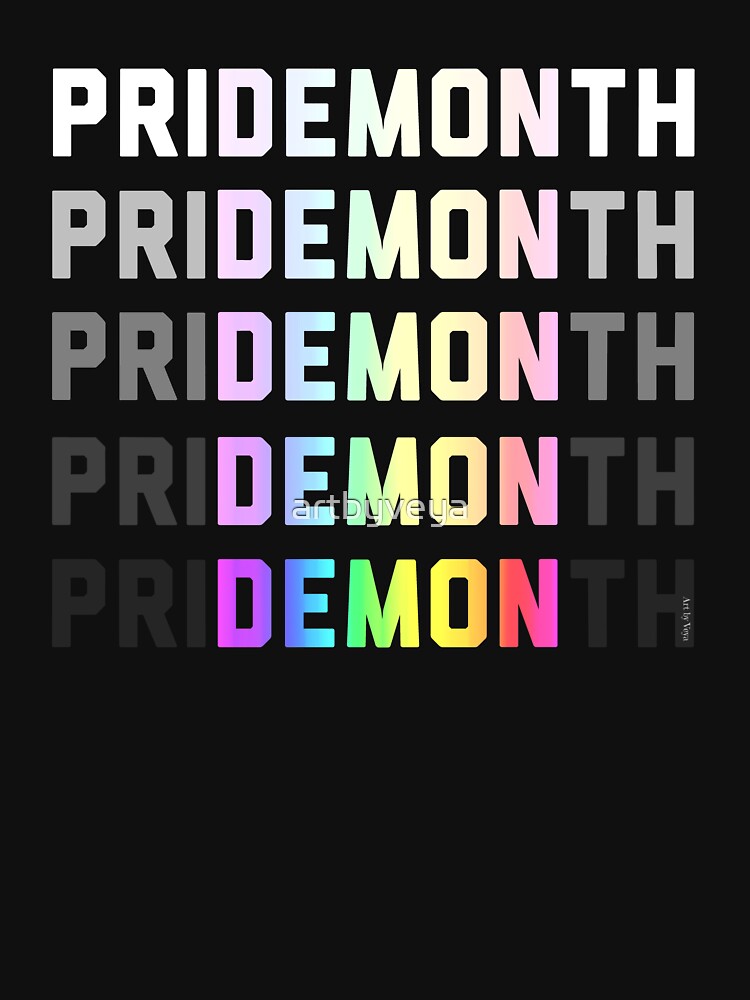 PriDEMONth rainbow by Art by Veya