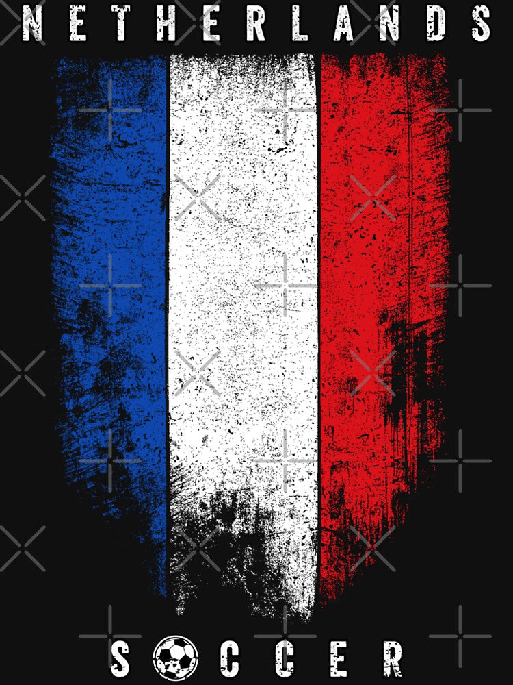 SOCCER TEAMS VERTICAL FLAG - NETHERLANDS - Fans and Teams for Men and Women T-shirt by wallsandpatts