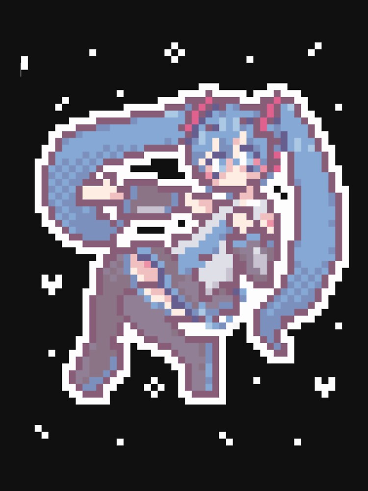 Pixel Hatsune Miku by BreannaKi