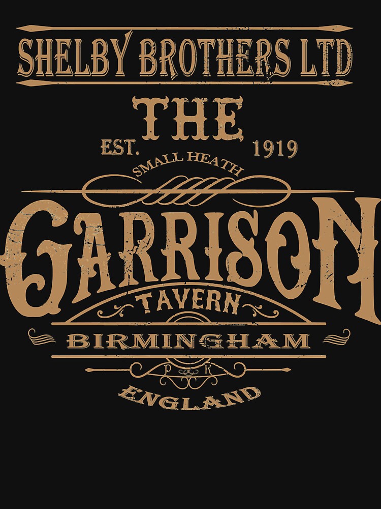 Vintage Garrison Tavern The Blinders Birmingham - Distressed for Vintage Look - Professional Quality by vannesailkath