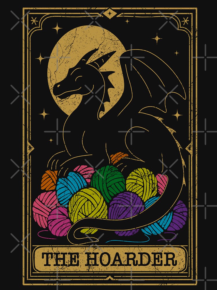 The Hoarder – Dragon of Yarn (Gold w/Color Edition) by DerpCat Sketches