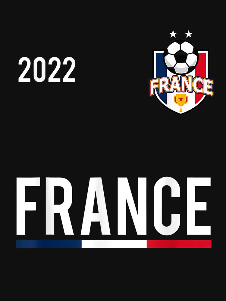 France Flag Soccer Jersey Ball French Football T-Shirt by Baron-Hagen