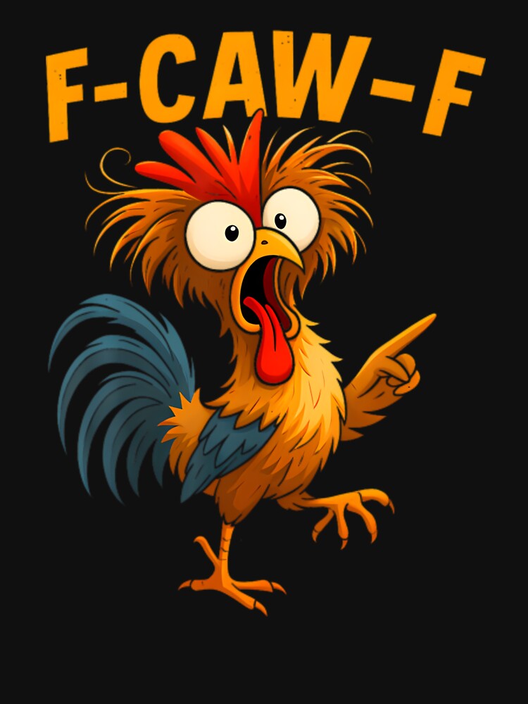 F Caw F Rooster Funny Bird Fcawf Chicken Whisperer Fawk Off by Tiar-Kin
