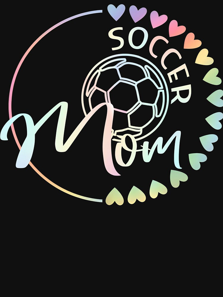Pastel Tie Dye Soccer Mom Heart Circle by LashondaGreen89