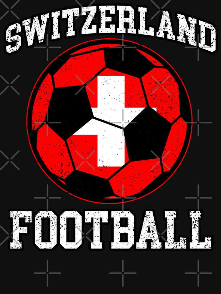 SOCCER BALL - SWITZERLAND | Soccer Fans and Teams for Men and Women t-shirt by wallsandpatts