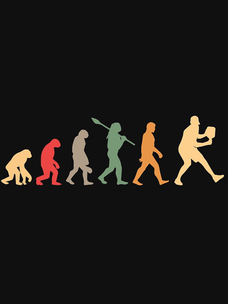 Pickleball evolution vintage by jentochicken