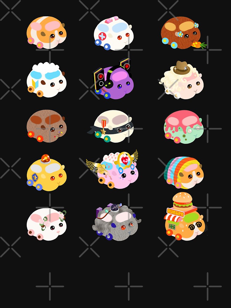 Pui Pui Molcar Assorted Characters - Black by BlossomCreative