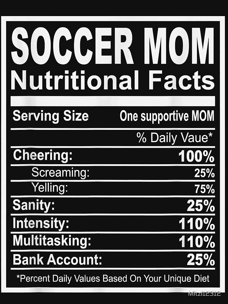 Soccer Mom Nutritional Facts by Mitzi12312