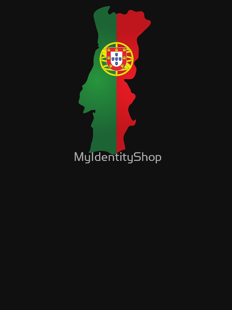 Portugal Map with Flag by MyIdentityShop