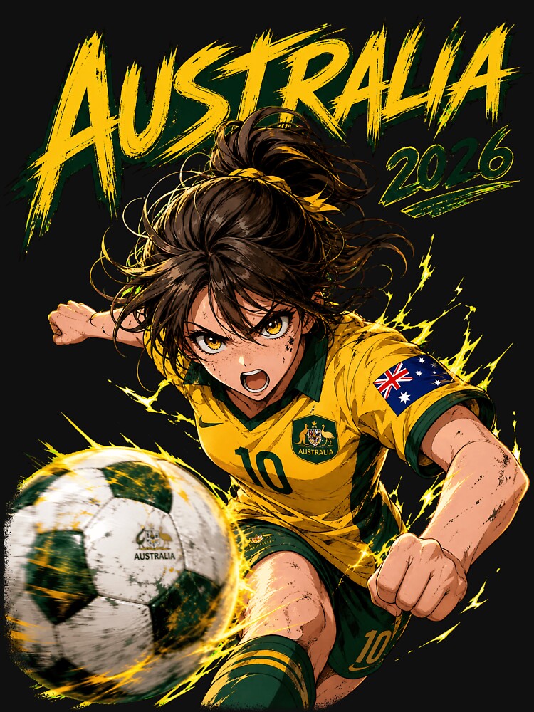 Australia Soccer Anime Girl: World Cup 2026 Striker by Senpai Syndicate