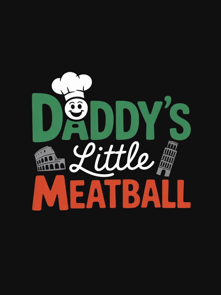 Daddys Little Meatball Mommy's Little Meatball Funny Italian by RsFilsingerArt