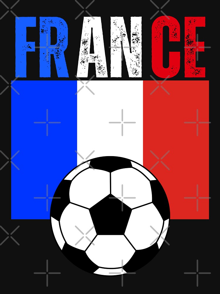 France Soccer Flag Vintage Football Fan Design | French Team Supporter Gift by Karim-Karem