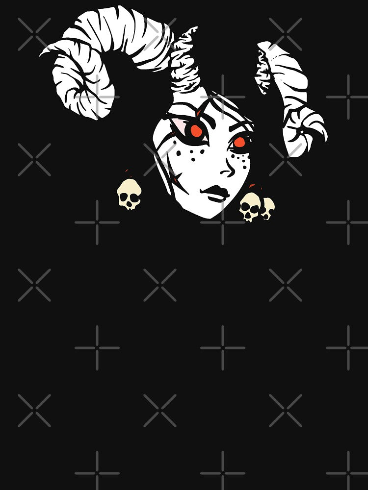 Demon Girl With Horns Cute Face by Chubuter