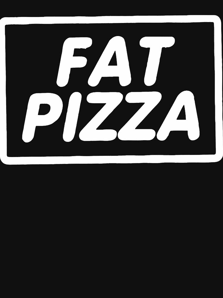 Best seller fat pizza logo merchandise by RolandPinto