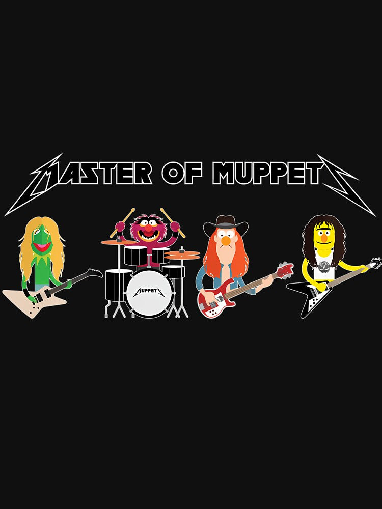 Master Of Muppets Horizontal - Muppets As Metallica Band by Adela-Ross