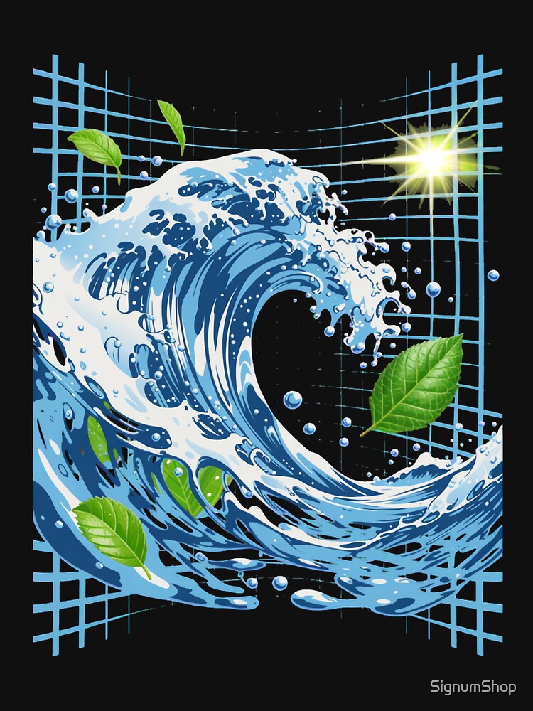 Liquid Digital Wave Aesthetic by SignumShop