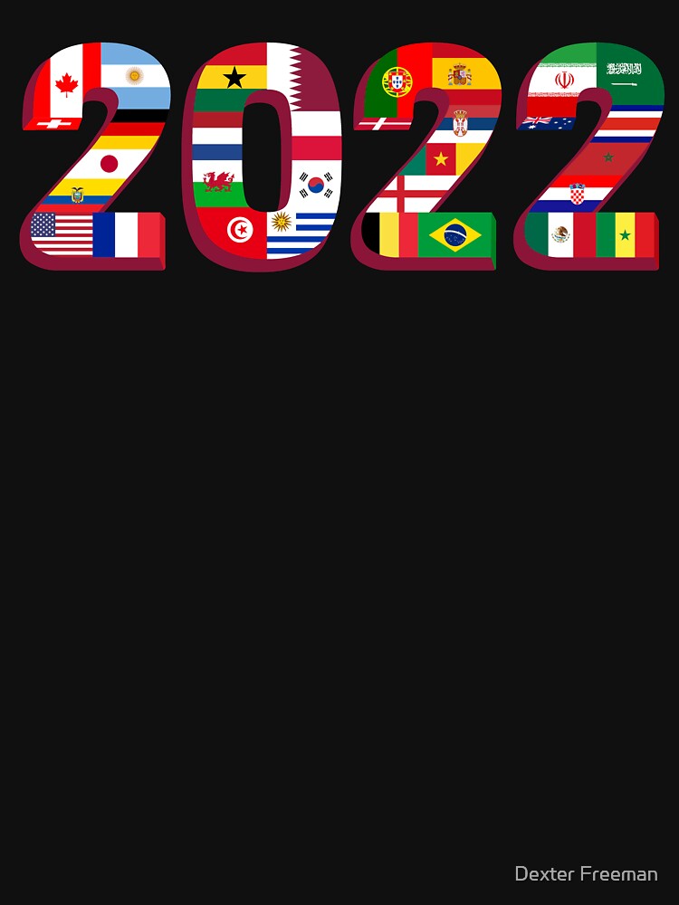 Flags of the 32 Teams that Played in Qatar in 2022 for Football Fans by Dexter Freeman