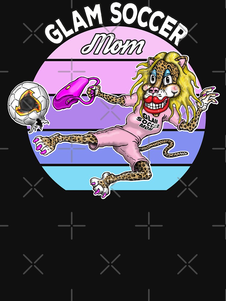 Soccer Mom Leopard Funny Glam Soccer Mom Life Mothers Day by Status71