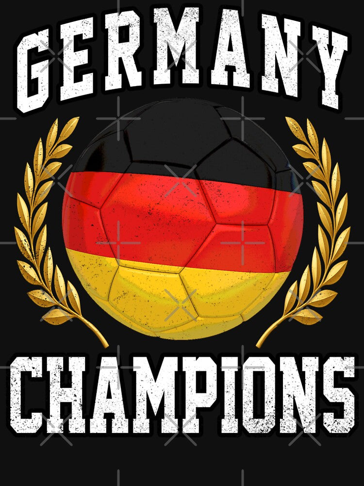 SOCCER BALL FLAG CHAMPIONS - GERMANY - Fans and Teams for Men and Women T-shirt by wallsandpatts
