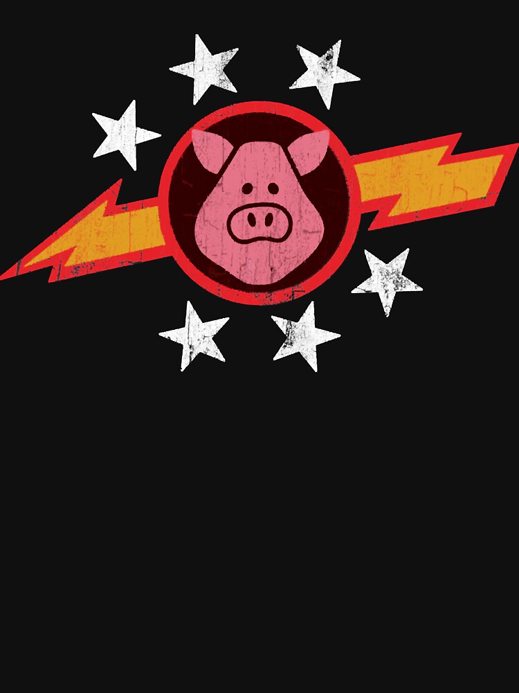 Vintage Pigs in Space Classic T-Shirt by AlanKulp