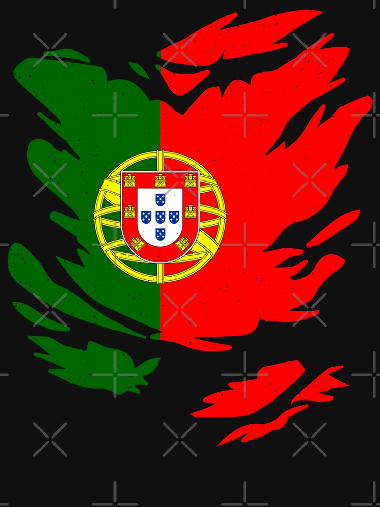 RIPPED SHIRT FLAG INSIDE - PORTUGAL - Fans and Teams for Men and Women T-shirt by wallsandpatts