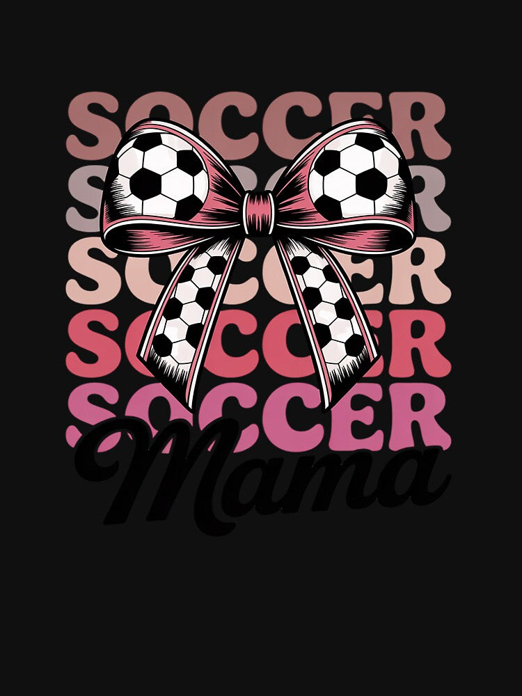 Soccer Mama Soccer Mom Mother's Day Coquette Bow by JonBarnes22