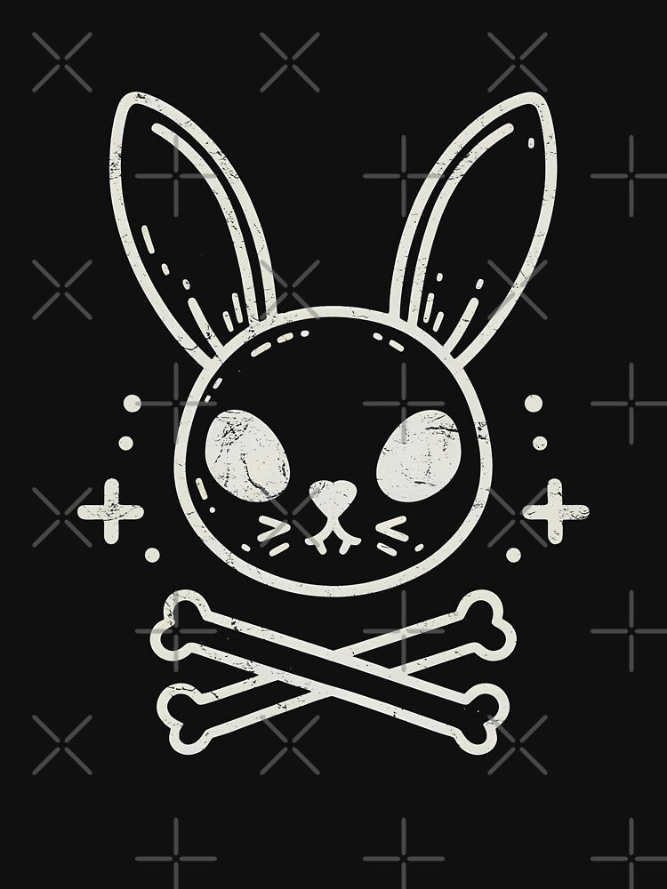 Easter Rabbit Crossbones by CreepyCornerArt