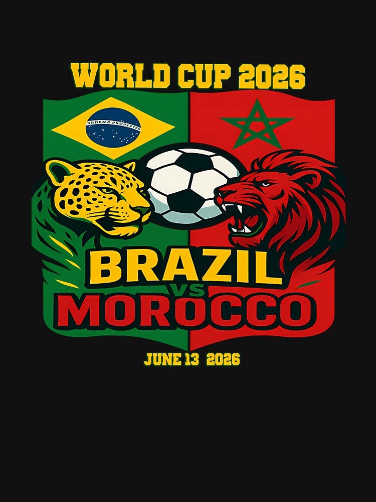 Brazil Vs Morocco June 13 2026 World Cup Soccer We Are Morocco by Sheri2005