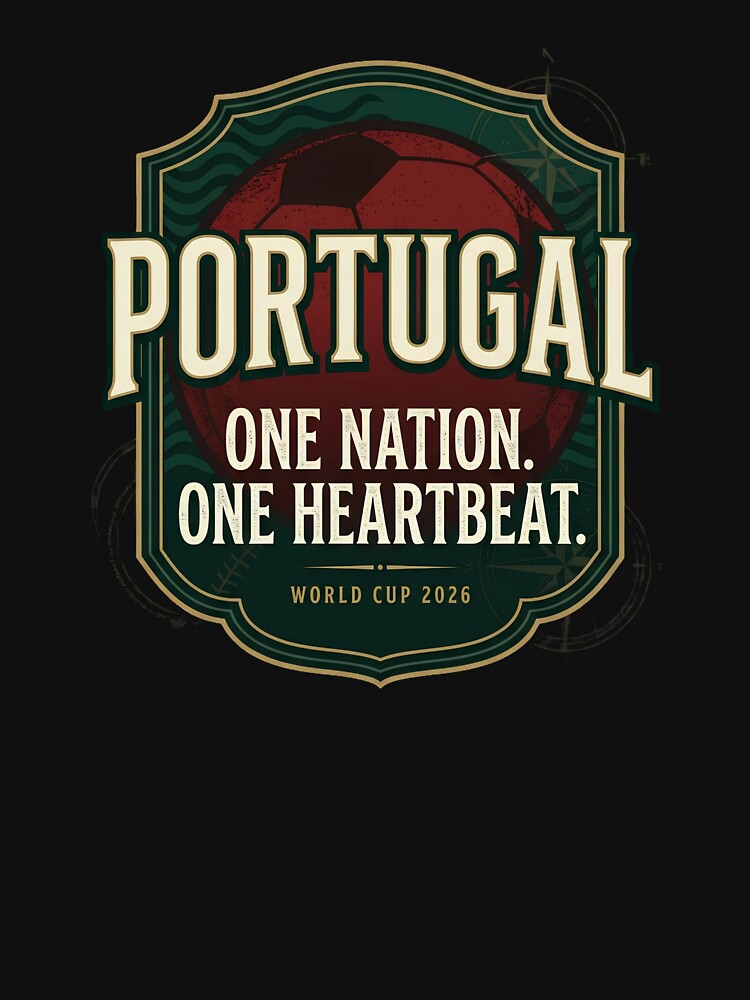 Portugal – One Nation One Heartbeat – Portugal football World Cup 2026 Vintage Design by rebuZZ-Apparels-The Minimalistic Buzz