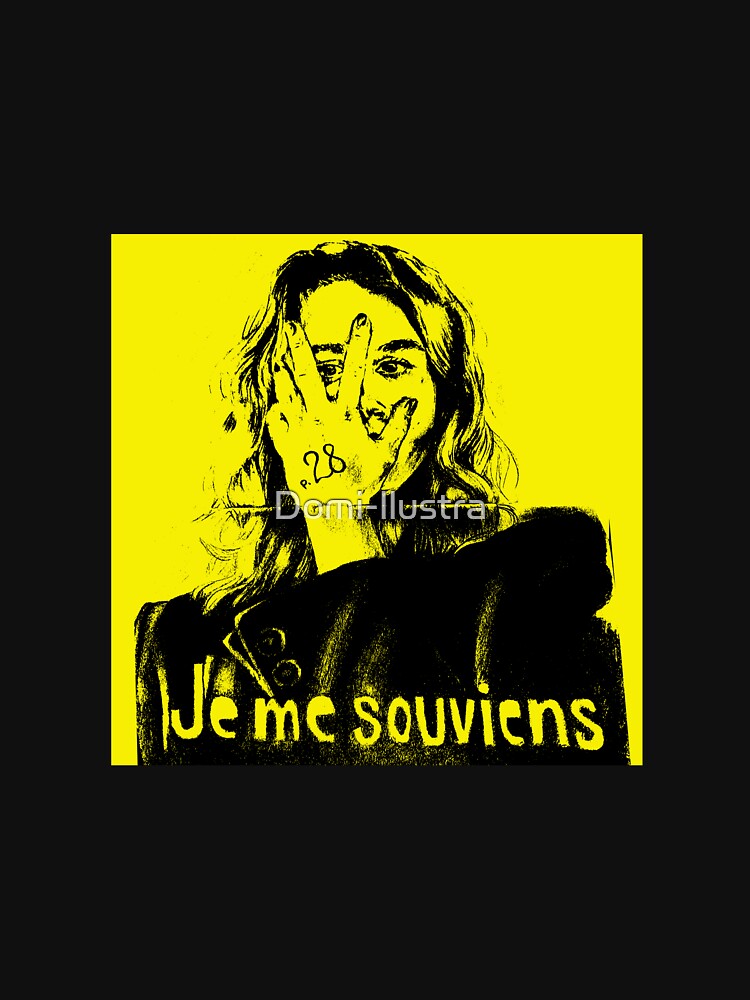 je me souviens illustration by Domi-llustra