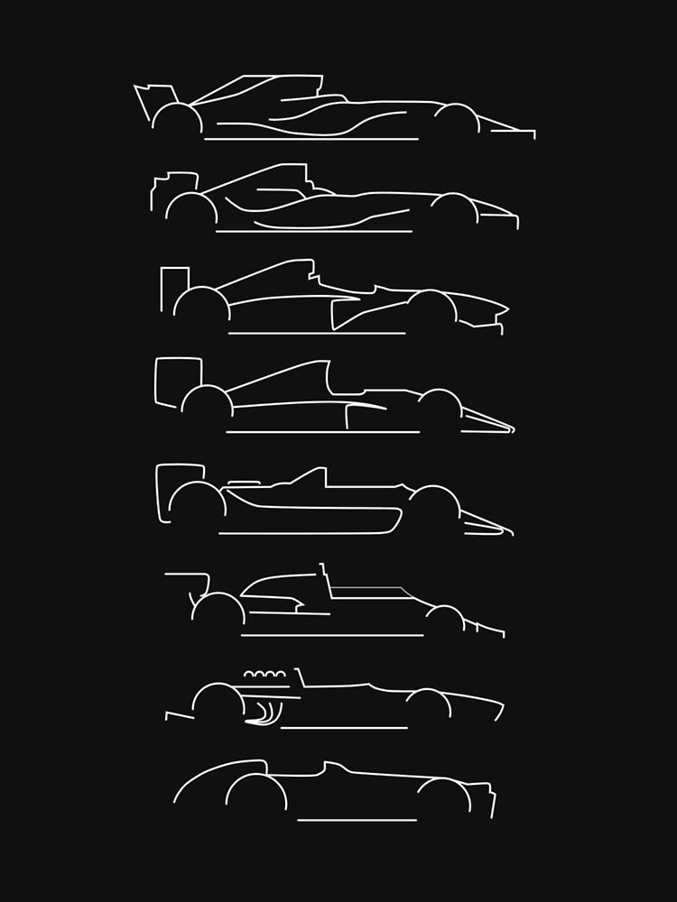F1 Decades Black Essential by EdwardEzell