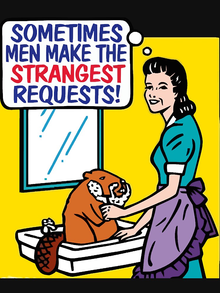Funny shaving the beaver comic by RicardoPerdro