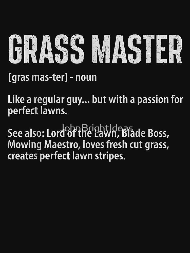 Landscaping Lawn Mower Mowing Funny Lawn Grass Master by JohnBrightIdeas