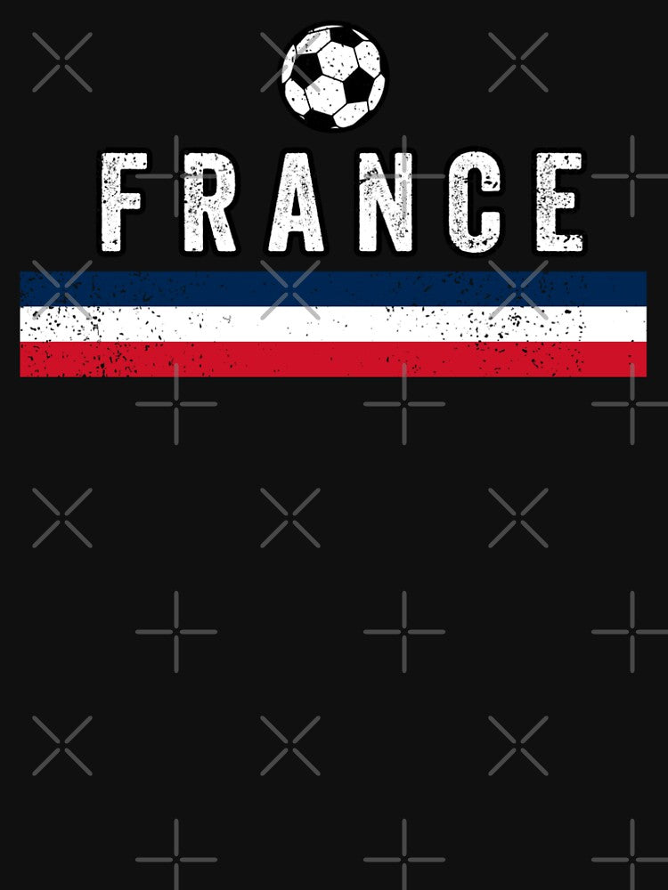 SOCCER TEAMS FLAG LINES - FRANCE - Fans and Teams for Men and Women T-shirt by wallsandpatts
