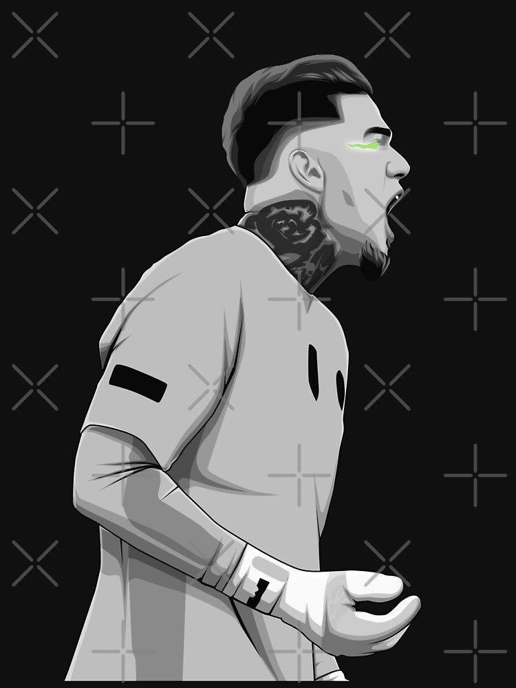 Ederson Moraes Black and White Version by Aldduardo