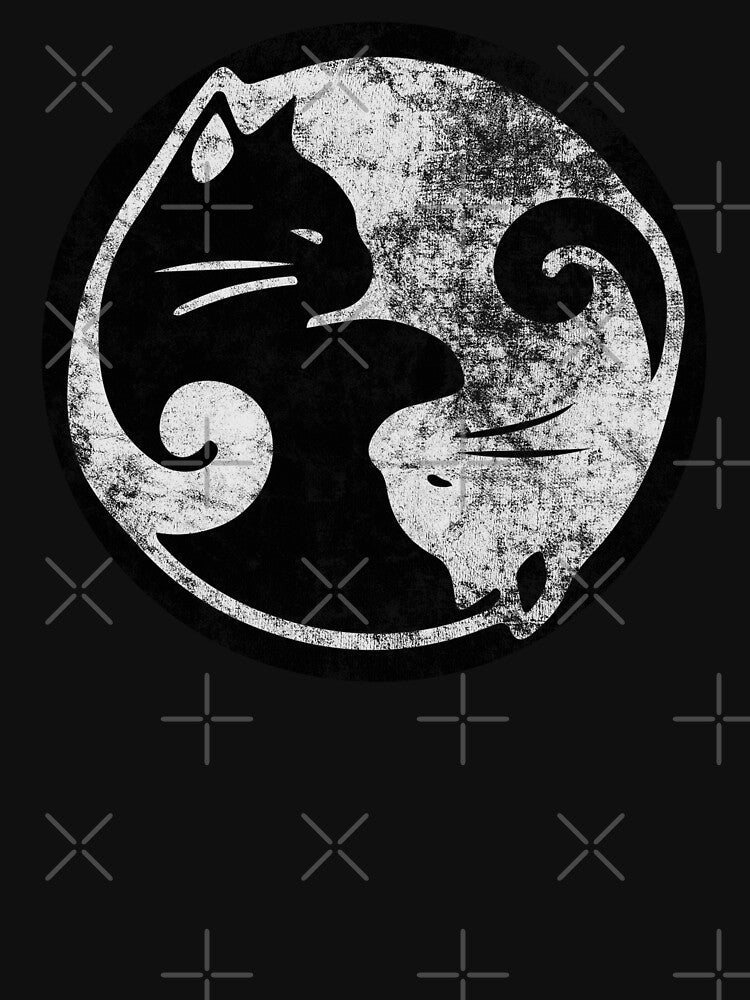 Ying Yang Cats by Double Designs
