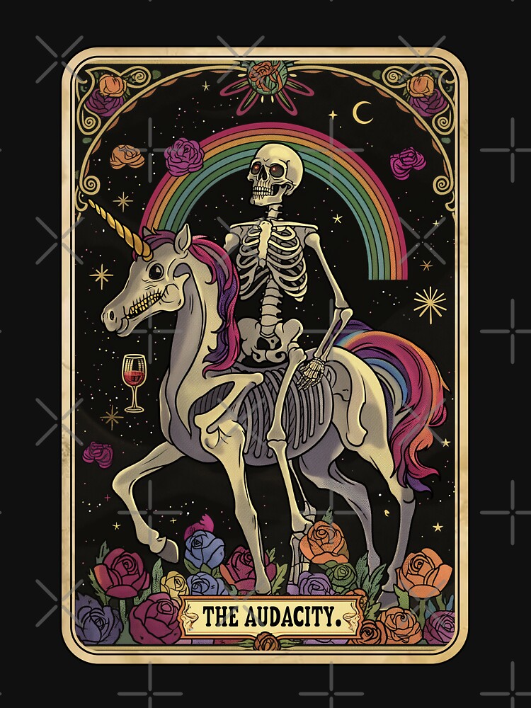 "The Audacity" Skeleton Funny Tarot Card by FlawlessSeams