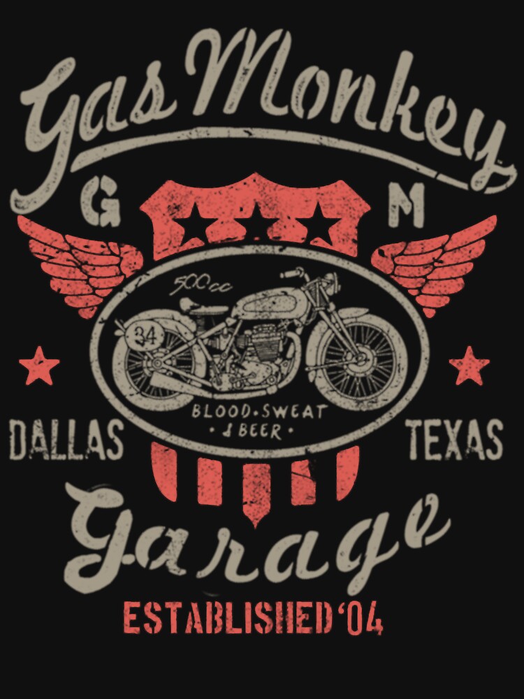 Gas Monkey Garage 500cc Bike Winged Badge Pullover Hoodie by Csdyeryryman