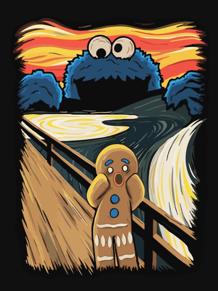 Cookie Monster Scream Parody T-Shirt For Funny Fans, Gift For Pop Culture Lovers by BrendaMYee