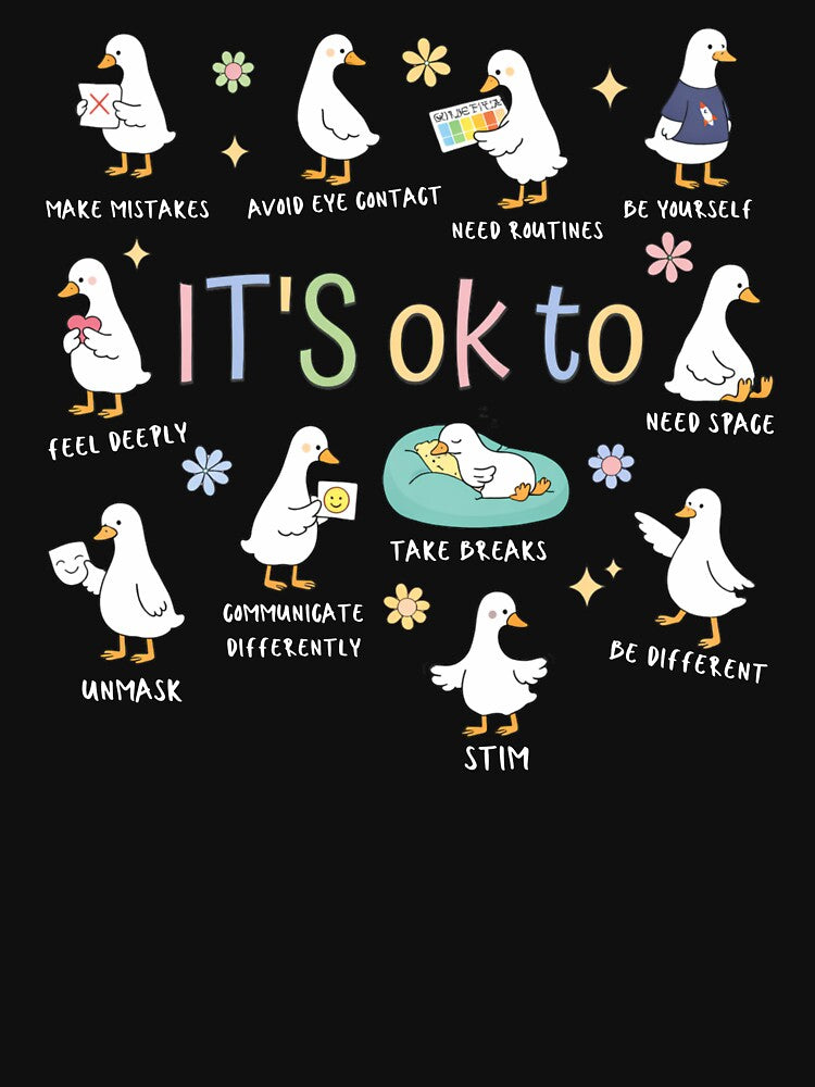 It’s Ok To Be Different Autism Goose by krystalRomanart