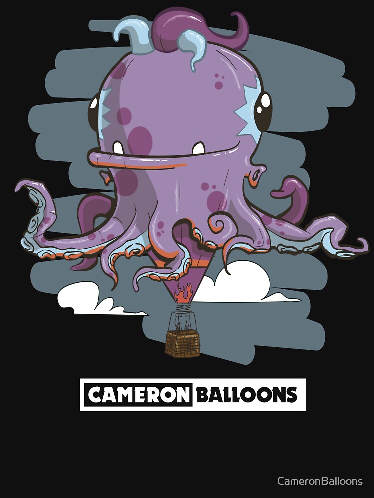 Ola the Octopus Hot Air Balloon - White by CameronBalloons