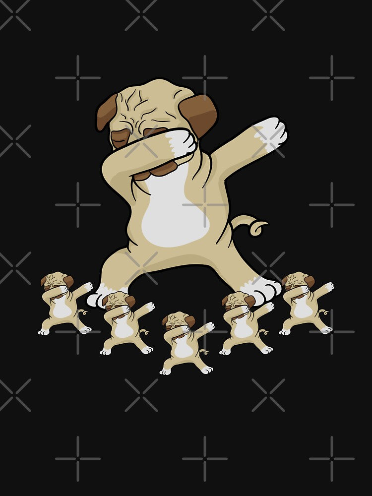 Cute Dabbing Pug Puppies Dog Owner Furbaby Pet Canine Animal Lover Breeder Dab by VollLaser
